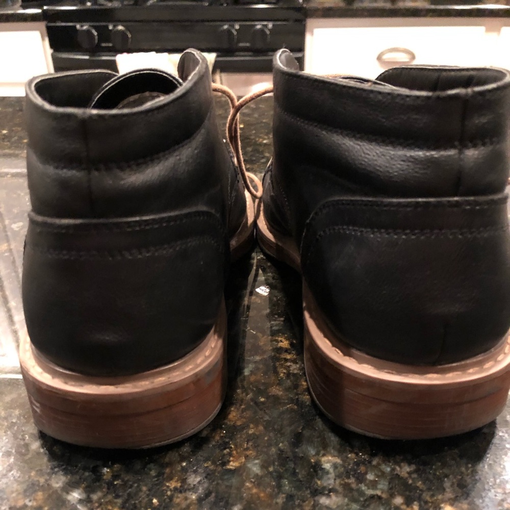 Oxford black leather boot - Picture 3 of 6
